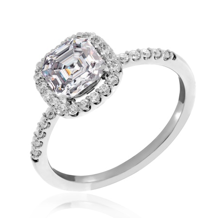 Купить кольцо из золота с муассанитами mystery в интернет-магазине KRASNOE