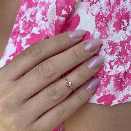 Купить кольцо из серебра с фианитом в интернет-магазине KRASNOE