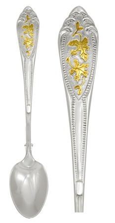 Ложка чайная из серебра без вставок