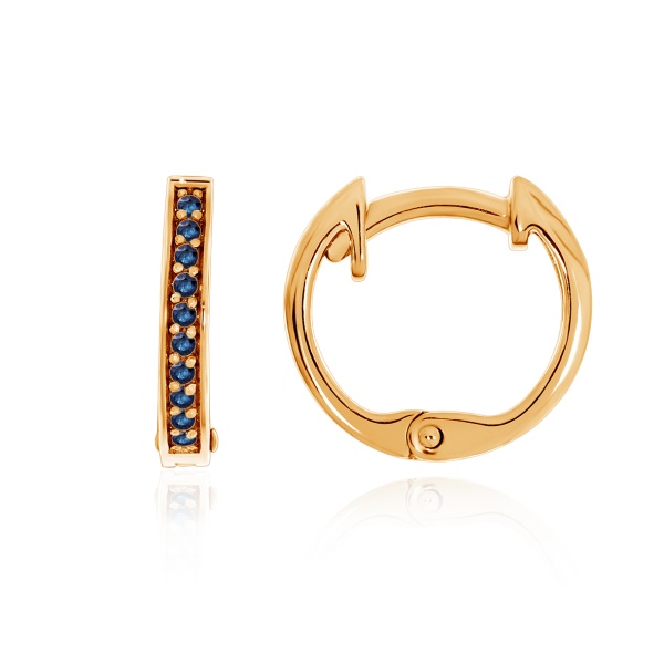 Серьги из серебра с корундом со скидкой