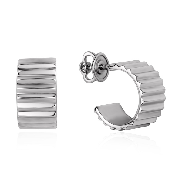 Пусеты из серебра без вставок