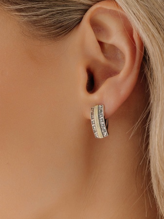 Серьги из серебра без вставок