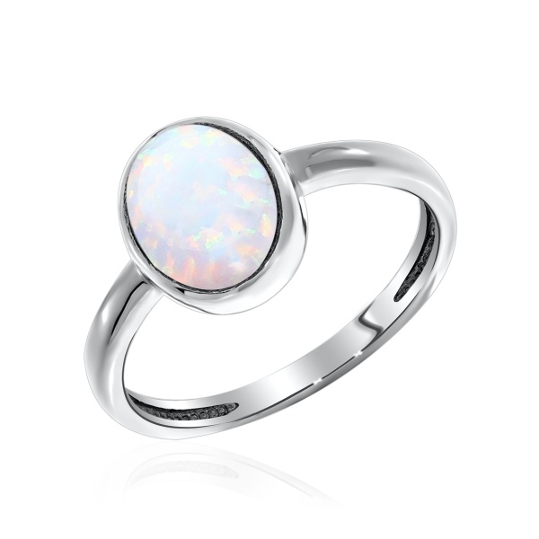 Купить кольцо из серебра с опалом в интернет-магазине KRASNOE