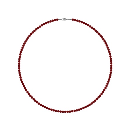 Бусы из серебра с гранатом 8340156108-45