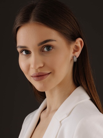 Серьги из серебра с ситаллами 2348881322л-20 от KRASNOE, металл Серебро, вставка Ситалл