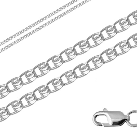 Купить цепь из серебра без вставок