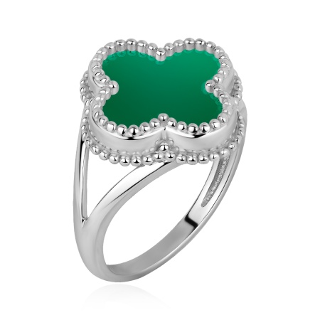 Купить кольцо из серебра с агатом в интернет-магазине KRASNOE