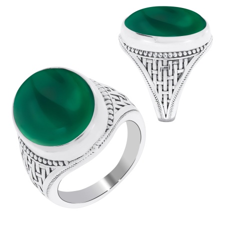 Купить кольцо из серебра с агатом в интернет-магазине KRASNOE