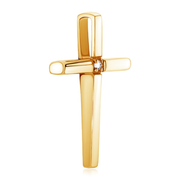 Подвеска из серебра с фианитом