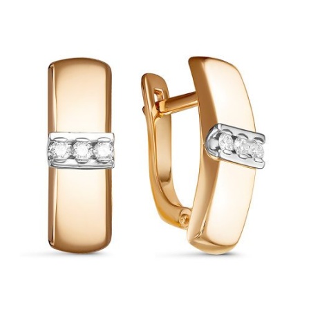 Серьги из золота с драгоценные камниом БР121351 от KRASNOE, металл Золото, вставка 