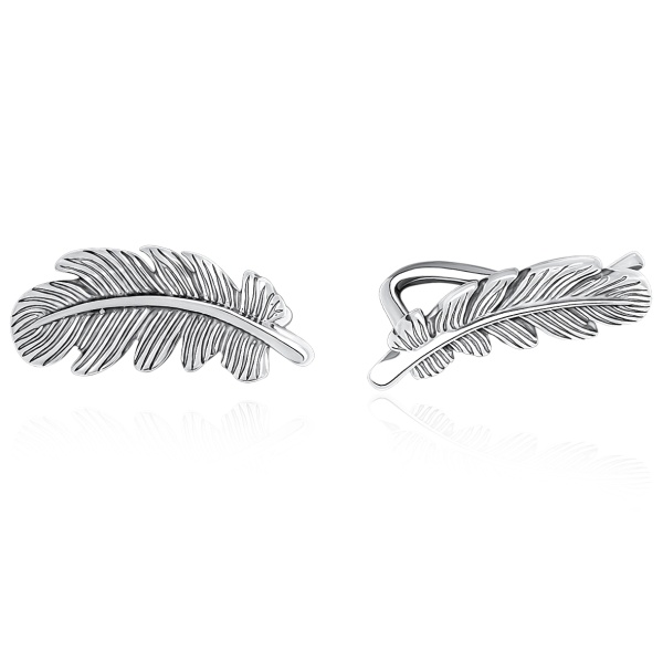 Серьги из серебра без вставок