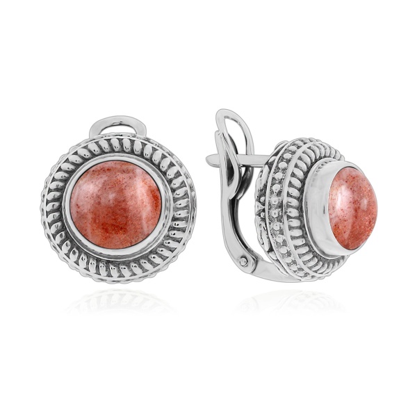 Серьги из серебра  2310С21526 от KRASNOE, металл Серебро, вставка Солнечник