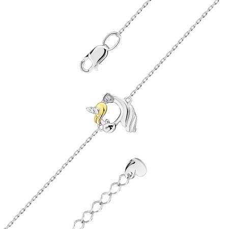 Купить браслет из серебра с фианитом