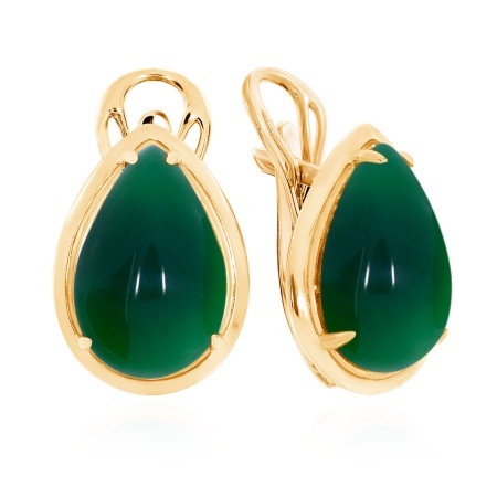 Серьги из серебра с агатами 2320391828-60 от KRASNOE, металл Серебро, вставка Агат