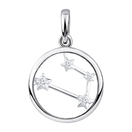 Купить подвеска из серебра с фианитами