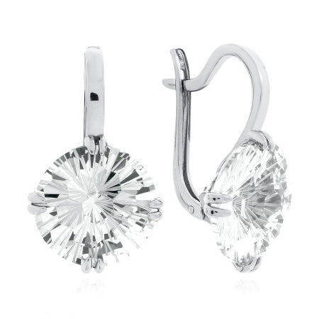 Серьги из серебра с фианитами 2340201502 от KRASNOE, металл Серебро, вставка Фианит