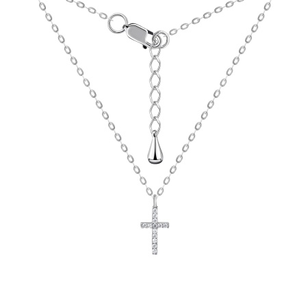 Колье из серебра с фианитами