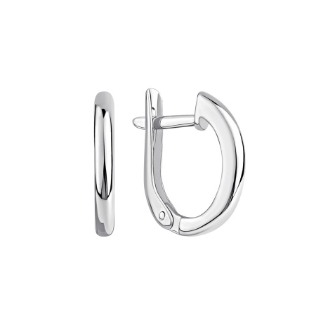 Серьги из серебра без вставок 2340400365 от KRASNOE, металл Серебро, вставка Без вставок