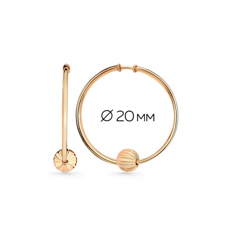 Серьги из золота без вставок