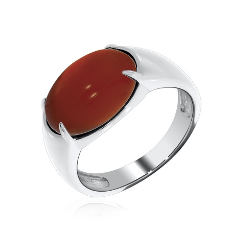 Купить кольцо из серебра с агатом в интернет-магазине KRASNOE