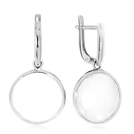 Серьги из серебра с хрусталём