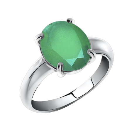 Кольцо из серебра с агатом со скидкой