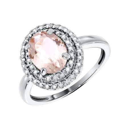 Купить кольцо из серебра с кварцем и фианитами в интернет-магазине KRASNOE