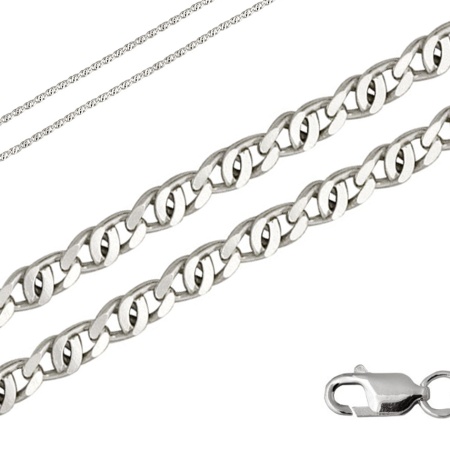 Купить цепь из серебра без вставок