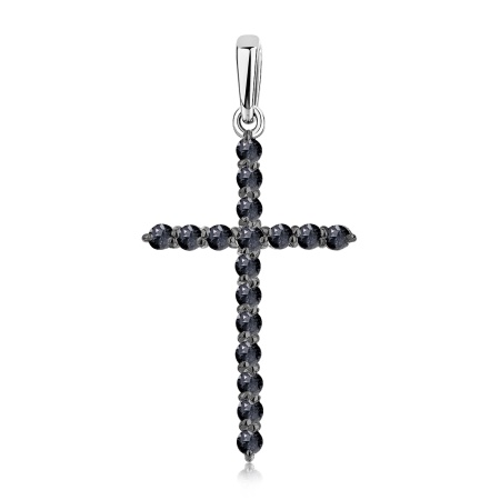 Подвеска из серебра с ситаллами