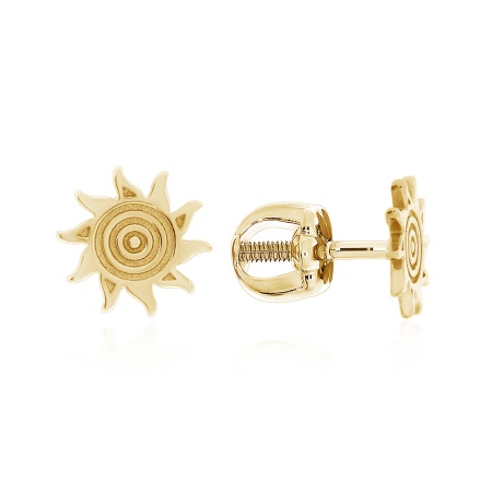 Пусеты из серебра без вставок 2320404825 от KRASNOE, металл Серебро, вставка Без вставок