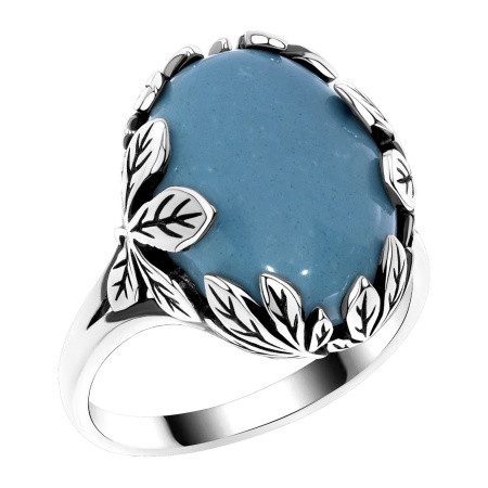Купить кольцо из серебра с бирюзой в интернет-магазине KRASNOE