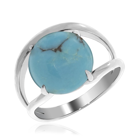 Купить кольцо из серебра с бирюзой в интернет-магазине KRASNOE
