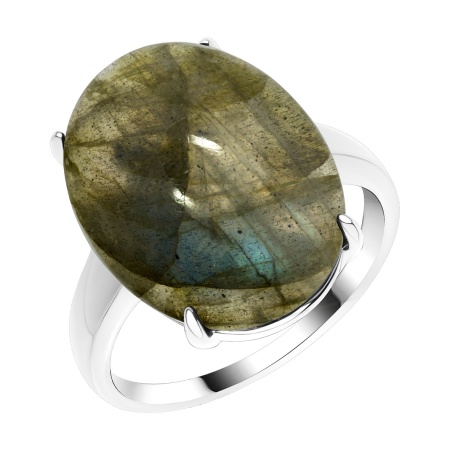 Купить кольцо из серебра с кошачьим глазом в интернет-магазине KRASNOE