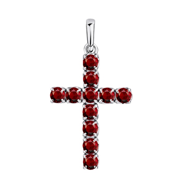 Подвеска из серебра с фианитами