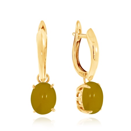 Серьги из серебра с агатами 2320390901-50 от KRASNOE, металл Серебро, вставка Агат