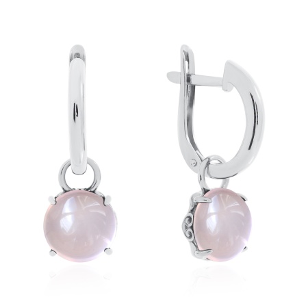 Серьги из серебра с кварцем 2340101851-30 от KRASNOE, металл Серебро, вставка Кварц