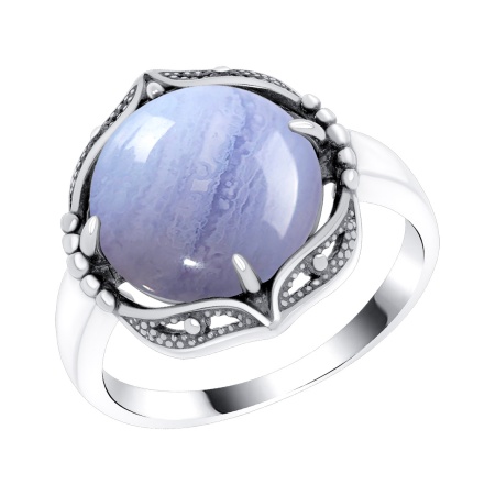 Купить кольцо из серебра с агатом в интернет-магазине KRASNOE