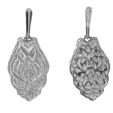 Подвеска из серебра без вставок