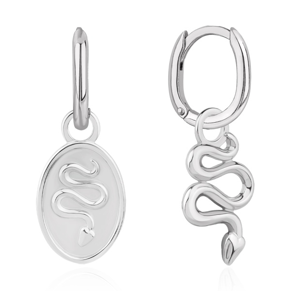 Серьги из серебра без вставок в ювелирном интернет-магазине