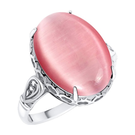 Купить кольцо из серебра с кошачий глазом в интернет-магазине KRASNOE