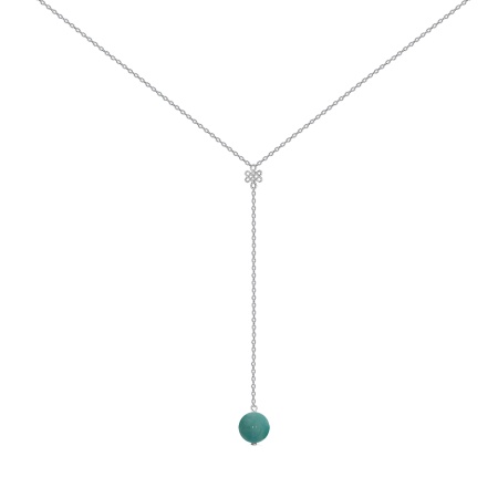 Колье из серебра с амазонитом 8340373237-3-45