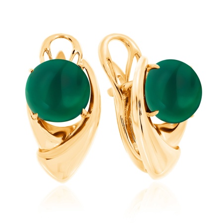 Серьги из серебра с агатами 2320392360-60 от KRASNOE, металл Серебро, вставка Агат