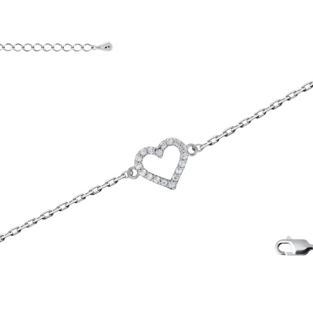 Купить браслет из серебра с фианитами