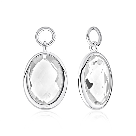 Купить подвеска из серебра с хрусталём