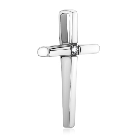 Подвеска из серебра с фианитом