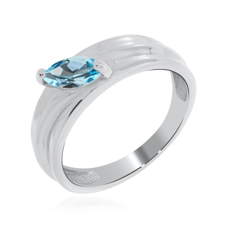 Купить кольцо из серебра с топазом в интернет-магазине KRASNOE
