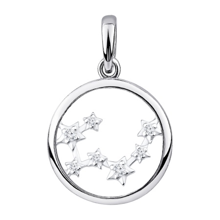 Купить подвеска из серебра с фианитами