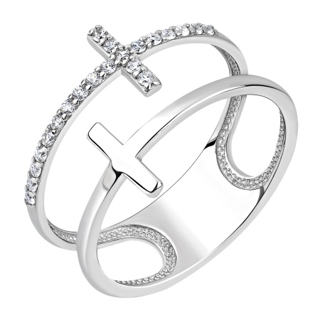 Купить кольцо из серебра с фианитами в интернет-магазине KRASNOE Купить кольцо из серебра с фианитами в интернет-магазине KRASNOE