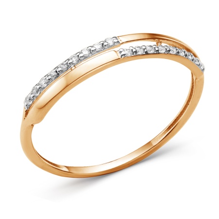 Купить кольцо из золота с фианитом в интернет-магазине KRASNOE