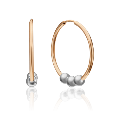Серьги из золота с фианитом 02-4385-00-000-1111-04 от KRASNOE, металл Золото, вставка 